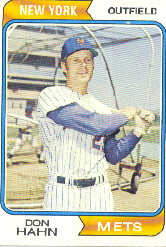1974 Topps Baseball Cards      291     Don Hahn
